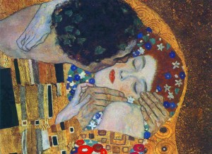 Gustav Klimt, il bacio (1907-1908) - Vienna, Osterreichische Galerie Belvedere